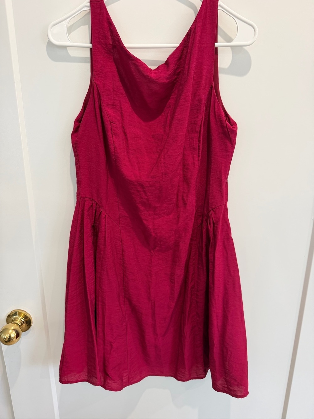 MANGO Red SHORT FLARED DRESS sz 6 NWT - Picture 2 of 8